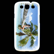 Coque Samsung Galaxy S3 Palmier et charme sur la plage