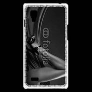 Coque LG Optimus L9 Jambe sexy en noir et blanc 10