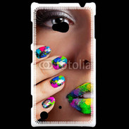 Coque Nokia Lumia 720 Bouche et ongles multicouleurs 5
