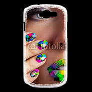 Coque Samsung Galaxy Express Bouche et ongles multicouleurs 5