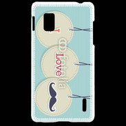 Coque LG Optimus G I love moustache 5