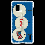 Coque LG Optimus G I love USA 5