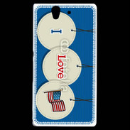 Coque Sony Xperia Z I love USA 5