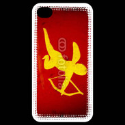 Coque iPhone 4 / iPhone 4S Cupidon sur fond rouge