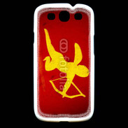 Coque Samsung Galaxy S3 Cupidon sur fond rouge
