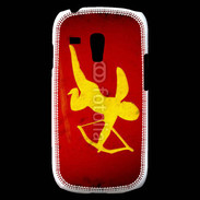 Coque Samsung Galaxy S3 Mini Cupidon sur fond rouge