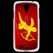 Coque Samsung Galaxy S4 Cupidon sur fond rouge