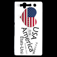 Coque Sony Xperia Z I love USA 6