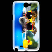 Coque Samsung Galaxy Note 2 Chien à la piscine 5