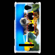 Coque HTC Windows Phone 8S Chien à la piscine 5