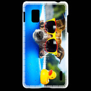 Coque LG Optimus G Chien à la piscine 5