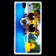 Coque Sony Xperia Z Chien à la piscine 5