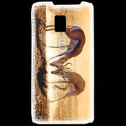 Coque LG P990 Duel de springbok
