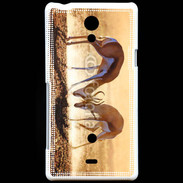 Coque Sony Xperia T Duel de springbok