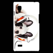 Coque LG Optimus L9 Chien et musique
