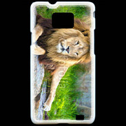 Coque Samsung Galaxy S2 Lion Roi des animaux