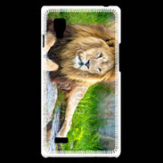 Coque LG Optimus L9 Lion Roi des animaux