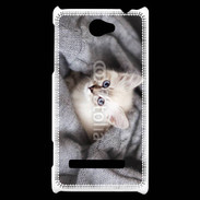 Coque HTC Windows Phone 8S Chaton aux yeux bleus 10