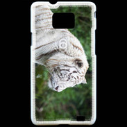 Coque Samsung Galaxy S2 Magnifique tigre blanc