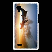 Coque LG Optimus L9 Saut de dauphin au couché de soleil