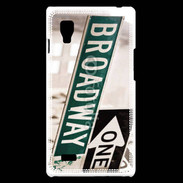 Coque LG Optimus L9 Panneau Broadway 5