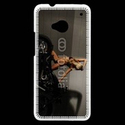 Coque HTC One Femme sexy moto 3