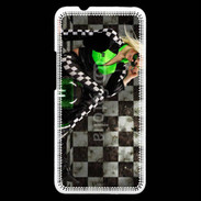 Coque HTC One Femme sexy moto 4