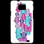 Coque Samsung Galaxy S2 Nuage de mots sexy