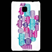 Coque LG Optimus L3 II Nuage de mots sexy