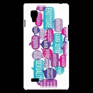 Coque LG Optimus L9 Nuage de mots sexy
