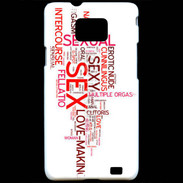 Coque Samsung Galaxy S2 Nuage de mots sexy 2