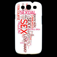 Coque Samsung Galaxy S3 Nuage de mots sexy 2