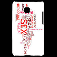 Coque LG Optimus L3 II Nuage de mots sexy 2