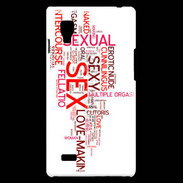 Coque LG Optimus L9 Nuage de mots sexy 2
