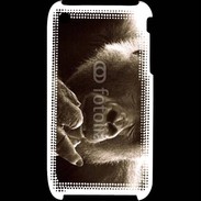 Coque iPhone 3G / 3GS Singe faisant un fuck