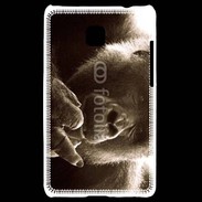 Coque LG Optimus L3 II Singe faisant un fuck