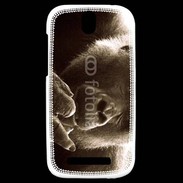 Coque HTC One SV Singe faisant un fuck