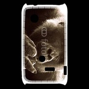 Coque Sony Xperia Typo Singe faisant un fuck