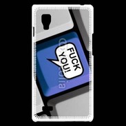 Coque LG Optimus L9 Clavier humour fuck you