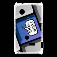 Coque Sony Xperia Typo Clavier humour fuck you
