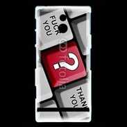 Coque Sony Xperia P Humour clavier ordinateur