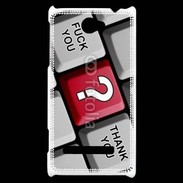 Coque HTC Windows Phone 8S Humour clavier ordinateur