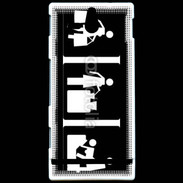 Coque Sony Xperia U humour panneau