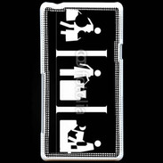 Coque Sony Xperia T humour panneau