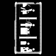 Coque HTC Windows Phone 8S humour panneau