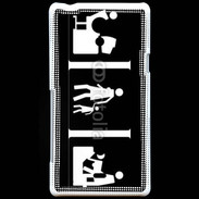 Coque Sony Xperia T humour panneau 2