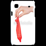 Coque Samsung Galaxy S préservatif rouge
