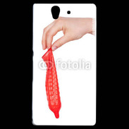 Coque Sony Xperia Z préservatif rouge