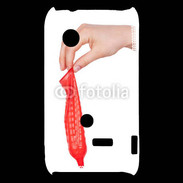 Coque Sony Xperia Typo préservatif rouge