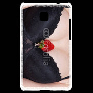 Coque LG Optimus L3 II soutien gorge avec une fraise